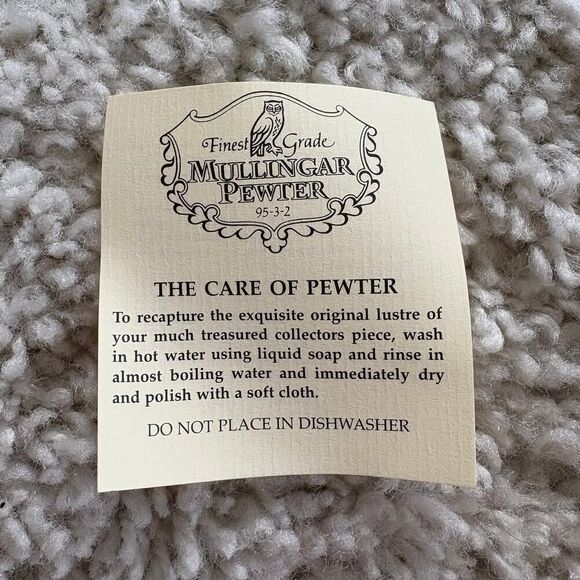 Mullingar Pewter Goblet Book of Kells Letter Z - Picture 7 of 13